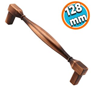 Mobilya Kulp Mutfak Dolabı Çekmece Dolap Kulpları Kapak Kulpu Kulbu Antik Bakır 128 Mm Metal