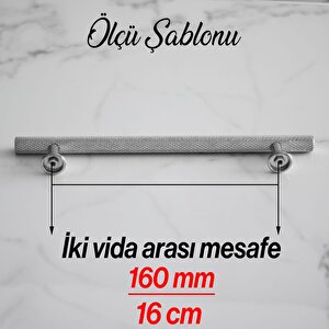 Doruk Kulp Mobilya Mutfak Dolabı Çekmece Dolap Kapak Kulpları Kulbu Kulpu Krom Renk 160 Mm Metal