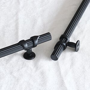 Emir 96 Mm Siyah Metal Kulp Mobilya Çekmece Mutfak Dolabı Dolap Kulpları Kapak Kulbu Kulpu