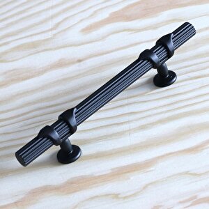 Emir 96 Mm Siyah Metal Kulp Mobilya Çekmece Mutfak Dolabı Dolap Kulpları Kapak Kulbu Kulpu