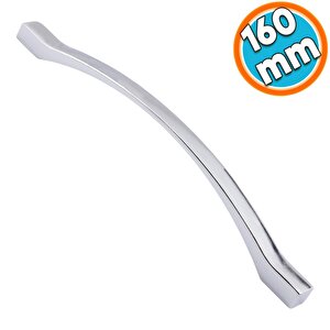 Mobilya Mutfak Dolabı Çekmece Dolap Kapak Kulpu Kulbu Krom Metal Kulp 160 Mm
