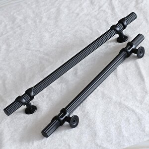 Emir 192 Mm Siyah Metal Kulp Mobilya Mutfak Çekmece Dolabı Dolap Kulpu Kapak Kulpları Kulbu
