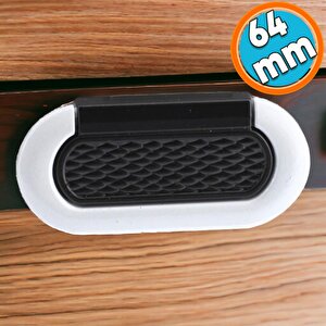 Mobilya Kulp Mutfak Dolabı Çekmece Dolap Kulpları Kapak Kulpu Kulbu Siyah Beyaz 64 Mm Metal