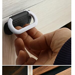 Mobilya Kulp Mutfak Dolabı Çekmece Dolap Kulpları Kapak Kulpu Kulbu Siyah Beyaz 64 Mm Metal