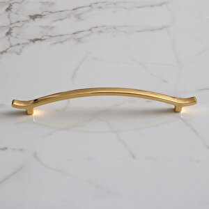 Merve (160 Mm-16 Cm) Gold Altın Metal Kulp Çekmece Mobilya Mutfak Dolap Kulpları Dolabı Kulbu Kulpu