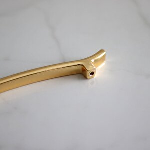 Merve (160 Mm-16 Cm) Gold Altın Metal Kulp Çekmece Mobilya Mutfak Dolap Kulpları Dolabı Kulbu Kulpu
