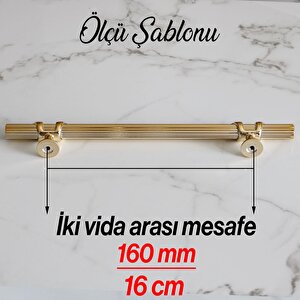 Emir 160 Mm Gold Altın Metal Kulp Mobilya Çekmece Mutfak Dolap Dolabı Kapak Kulpları Kulbu Kulpu