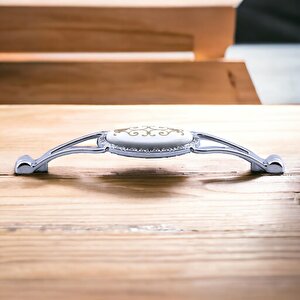 Mobilya Kulp Mutfak Dolabı Çekmece Dolap Kulpları Kapak Kulpu Kulbu Krom Renk 128 Mm Metal