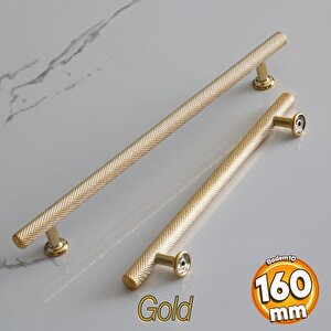 Doruk Kulp Mutfak Mobilya Dolabı Çekmece Dolap Kulpları Kapak Kulbu Kulpu Altın Gold 160 Mm Metal