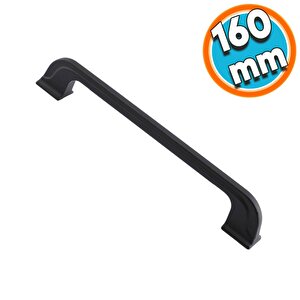 Mobilya Mutfak Dolabı Çekmece Dolap Kapak Kulpu Kulbu Siyah 160 Mm Metal Kulp