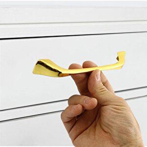 Mobilya Mutfak Dolabı Çekmece Dolap Kapak Kulpu Kulbu 160 Mm Gold Metal Kulp