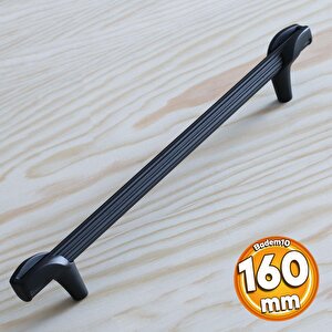 Duru 160 Mm Siyah Metal Kulp Mobilya Çekmece Mutfak Dolabı Kulpları Kapak Dolap Kulpu Kulbu