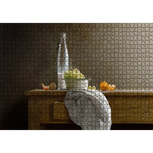 Modern Resim Sanat Fotoğrafçılığı Natürmort Görseli Puzzle Yapboz Mdf Ahşap 1000 Parça