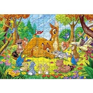 Bambi Annesi Ve Arkadaşları Puzzle Yapboz Mdf Ahşap 255 Parça
