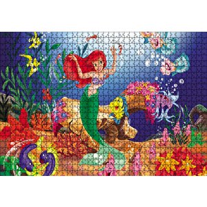 Deniz Kızı Prenses Puzzle Yapboz Mdf Ahşap 1000 Parça