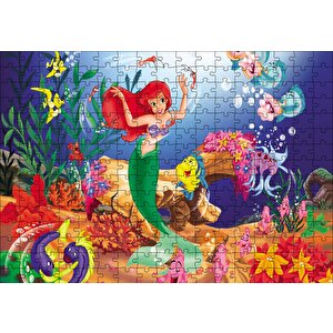 Deniz Kızı Prenses Puzzle Yapboz Mdf Ahşap 255 Parça