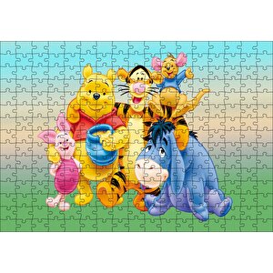 Cakapuzzle Winnie The Pooh Tüm Karakterler Puzzle Yapboz Mdf Ahşap