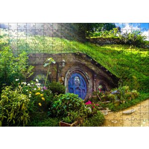 Hobbit Evi Ve Bahçesi Puzzle Yapboz Mdf Ahşap 255 Parça