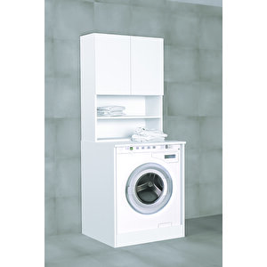 Defne 70 Cm Çamaşır Makinesi Dolabı Beyaz