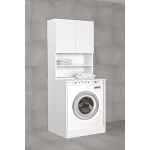 Defne 70 Cm Çamaşır Makinesi Dolabı Beyaz