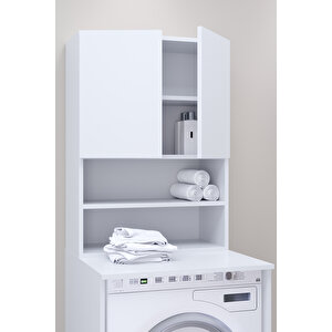 Defne 70 Cm Çamaşır Makinesi Dolabı Beyaz