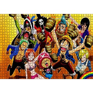 One Piece Takım Görseli Puzzle Yapboz Mdf Ahşap 1000 Parça