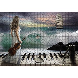 Deniz Senfonisi Puzzle Yapboz Mdf Ahşap 500 Parça