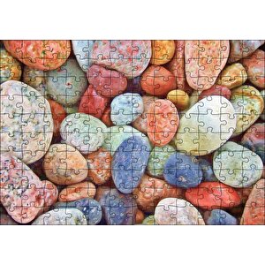 Rengarenk Deniz Taşları Puzzle Yapboz Mdf Ahşap 120 Parça
