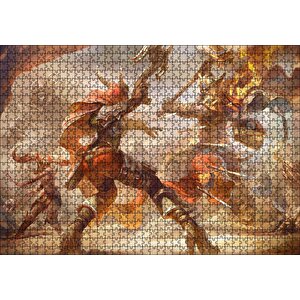 Fırtına Sanatının Kahramanları Puzzle Yapboz Mdf Ahşap 1000 Parça