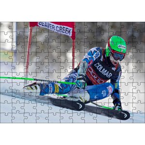 Ted Ligety Kayak Sporu, Puzzle Yapboz Mdf Ahşap 120 Parça