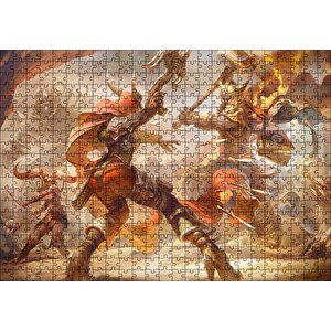 Fırtına Sanatının Kahramanları Puzzle Yapboz Mdf Ahşap 500 Parça
