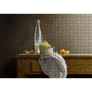 Modern Resim Sanat Fotoğrafçılığı Natürmort Görseli Puzzle Yapboz Mdf Ahşap 500 Parça
