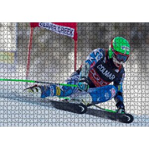 Ted Ligety Kayak Sporu, Puzzle Yapboz Mdf Ahşap 1000 Parça