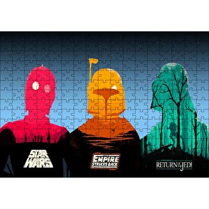 Star Wars Orijinal Üçlemesi Puzzle Yapboz Mdf Ahşap 255 Parça