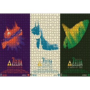 Zamanın Zelda Ocarina Efsanesi Afişi Görseli Puzzle Yapboz Mdf Ahşap 1000 Parça