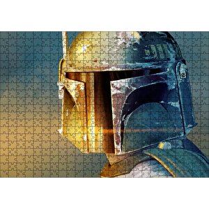 Yıldız Savaşları Boba Fett Puzzle Yapboz Mdf Ahşap 500 Parça