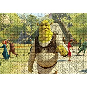 Shrek, Sonsuza Kadar Shre Puzzle Yapboz Mdf Ahşap 500 Parça