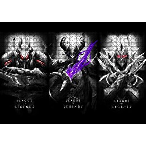 League Of Legends Animasyon Afiş Görseli Puzzle Yapboz Mdf Ahşap 1000 Parça