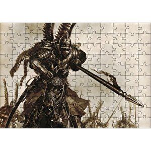 Zırh Mıztak Polonyalı Kanatlı Süvari Görseli Puzzle Yapboz Mdf Ahşap 120 Parça