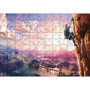 Zeldanın Vahşi Nefesi Efsanesi Çizgi Film Görseli Puzzle Yapboz Mdf Ahşap 120 Parça