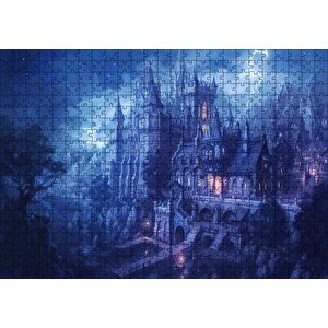 Karanlık Kale Yıldırım Fantezi Animasyon Film Görseli Puzzle Yapboz Mdf Ahşap 500 Parça