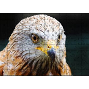 Şahin Keskin Gözler Yakın Çekim Puzzle Yapboz Mdf Ahşap 120 Parça