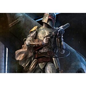 Cakapuzzle Boba Fett Uzay Yıldız Savaşları Ödül Avcısı Puzzle Yapboz Mdf Ahşap