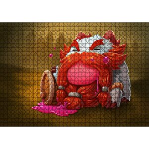 Gragas Oyunu Kahramanı Animasyon Görseli Puzzle Yapboz Mdf Ahşap 1000 Parça