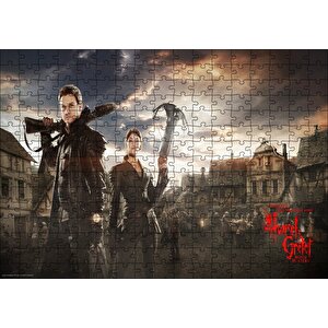 Hansel Ve Gretel Cadı Avcıları Görseli Puzzle Yapboz Mdf Ahşap 255 Parça