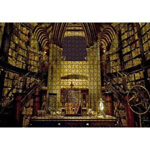 Harry Potter Kütüphane Gizli Çömlekçi Cadı Puzzle Yapboz Mdf Ahşap 1000 Parça