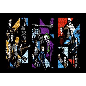 Kara Şövalye Sanat Afişi Puzzle Yapboz Mdf Ahşap 1000 Parça