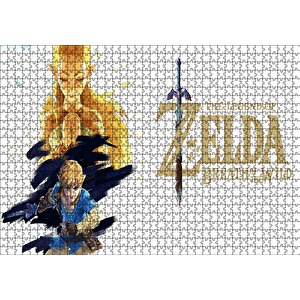 The Legend Of Zelda Breath Of The Wild Görseli Puzzle Yapboz Mdf Ahşap 1000 Parça
