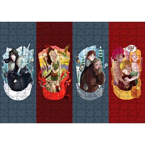 Game Of Thrones Çizgi Film Karekterleri Görseli Puzzle Yapboz Mdf Ahşap 255 Parça