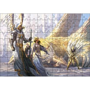 Kudret Ve Sihirli Melek Sanatı Puzzle Yapboz Mdf Ahşap 120 Parça